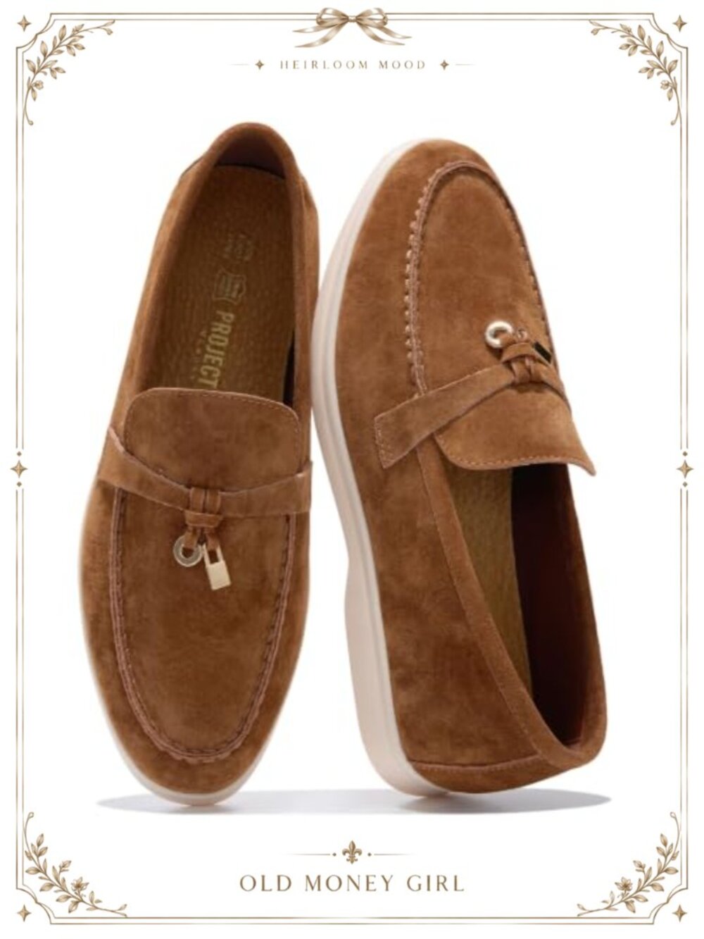 Genuine Leather Slip-On Penny Loafers Business Casual Women